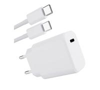 Chargeur Rapide USB-C 30W Compatible avec MacBook Air 13", iPad Pro 13/12,9", Air 11/13" (5e/4e générations), Mini 7/6e générations, iPad A16/10e génération, iPhone 16/15 et téléphones Android