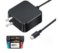Chargeur rapide USB-C 45 W pour Steam Deck/OLED, adaptateur secteur PD 3.0 avec câble de 2 m, compatible avec Steam Deck Dock, ASUS ROG Ally, Nintendo Switch 2, iPhone 15/16 Pro, Mac Book Pro, Samsung