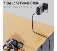Chargeur Rapide Usb-C 65 W Pour Drone Dji ¿ Compatible Avec Dji Air 3,Mavic 3 Pro,Mavic 3 Classic,Avata,Goggles 2. Adaptateur Secteur Portable De Type C.