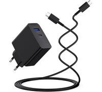 Chargeur Rapide Usb C 65w, Gan Tech Avec 2 Ports Pour I-Pad Pro/Air, I-Phone 15/14/13/12,Samsung Galaxy S24/S23/S22 Tab S9/S8,Huawei,Xiaomi,Google,Macbook,Tablettes,Smartphones,Ordinateurs P[Z2014]