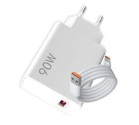 Chargeur Rapide USB C 90W Turbo avec Câble 1m pour Xiaomi 14/13 Ultra, POCO F6 X7 Pro, Redmi Note 14/13 Pro 5G, 67W 45W 33W Chargeur Xiaomi 12T 13T Mi 11 Lite 5G, Charge Sécurisée et Universelle