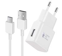 Chargeur Rapide USB C avec 1,5m Câble Compatible avec Samsung Phone Galaxy S26, S25, S22, S21, S20, S10, S9, S8, A17, A16, A37, A36, A57, A56, A05s Série A, AFC USB Chargeur Telephone Secteur