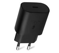 Chargeur rapide USB-C - e.f.connection - 25W - Noir - Compatible Samsung Galaxy A15 A25 A35 A55 S25 S25 Fe S24 S23