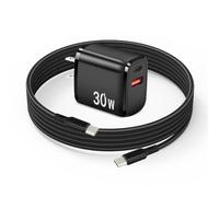 Chargeur Rapide USB-C PD 65 W for Drones Neo, Air 3S, 4K, 2 SE, Avata 2 et Mavic 3 - Chargeur Mural Double Port USB + Type-C avec Charge C vers C for Accessoires FPV, 1,8 m de Long(30w/6.6ft)