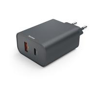 Chargeur rapide, USB-C, USB-A, Power Delivery (PD), 45 W, noir