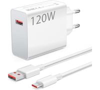 Chargeur Rapide Xiaomi 120W avec Câble USB-C 1M, Chargeur Turbo 6A Compatible avec Xiaomi 15, 14T Pro, 14 Ultra, 13T, 13, 12T, 12, Redmi Note 13 Pro+, POCO X7, X4 GT, F6, Pad 7, Pad 6