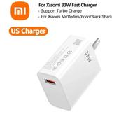 Chargeur rapide Xiaomi 33W avec câble USB Type C 6A, QC 3.0 Turbo pour téléphone portable