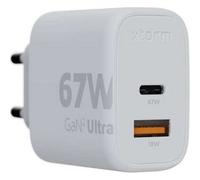 Xtorm Adaptateur secteur XEC067 - GaN2 Ultra 67 Watt PD QC 3.0 2 sorties (USB, 24 pin USB-C)