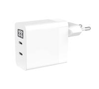 Chargeur Rapide XtremeMac USB C 65W PD, 2 Sorties, Adaptateur Secteur pour MacBook Pro 13', MacBook Air, iPhones et Plus Encore.
