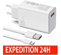 Chargeur Rapide - ZISONIX - 33 W - USB Type-C - Câble 1m - Compatible Xiaomi