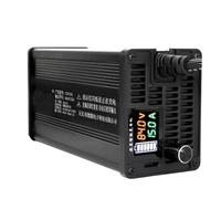 Chargeur réglable 2-15A 72V Chargeur 48V 15A 60V 10A Chargeur 54.6V 58.4V 84V 73V 67.2V 92.4V 58.8V 10A 87.6v 88.2v 15A avec Affichage(17SV71.4)