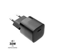 Chargeur Réseau Fixed Mini Avec Sortie Usb-C Et Support Pd, 30w, Noir