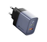 Chargeur Réseau Forcell F-Energy GaN - 45W avec Ports USB C et USB A, Supporte PD et QC 4.0 pour Une Charge Rapide des Smartphones et Tablettes