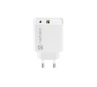 CHARGEUR RÉSEAU RIBERA 1X USB-A + 1X USB-C 20W BLANC NUC-2061