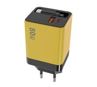 Chargeur rétractable pour Plusieurs appareils | Bloc de Charge Rapide 80 W - Chargeur Mural Rapide pour téléphone | pour Voyage Bureau Téléphone Portable Tablette Ordinateur