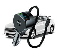 Chargeur rétractable pour voiture - Adaptateur de voiture télescopique avec 3 ports | Adaptateur de charge pour téléphone de véhicule, pour voyages quotidiens, travail, camping, extérieur
