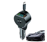 Chargeur Rétractable Voiture | Adaptateur Chargeur Voiture Télescopique 3 Ports,Adaptateur Multifonction Téléphone - pour Conduite Voyage Quotidien Navette Voyage d'affaires Camping Plein Air