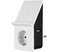 REV Adaptat. Charge USB avec Chargeur sans Fil + 1x Prise