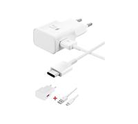 Chargeur - SAMSUNG - GALAXY A50 S10 S10e S10+ S8 S8+ S9 - Charge rapide - Câble USB Type C - Blanc
