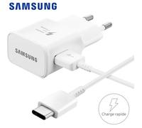 Chargeur Samsung rapide EP-TA20EWE + câble USB-C 1 m blanc pour OnePlus Nord 2 5G