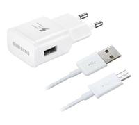 Chargeur Samsung Rapide EP-TA20EWE + Cable USB ECB-DU4AWE pour Tablette Samsung Galaxy TAB S SM-T700 T705 Couleur Blanc