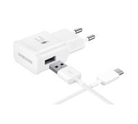 Chargeur Samsung Rapide EP-TA20EWE + Cable USB ECB-DU4AWE pour Tablette Samsung Galaxy TAB S2 Couleur Blanc
