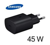 Chargeur Samsung Ultra Rapide 45W USB C EP-TA845XBE Adaptateur secteur Noir pour Samsung Galaxy S24 Ultra 5G SM-S928B