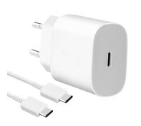 Chargeur Samsung USB-C EP-TA800EWE + EP-DA905BWE 25W blanc (Vrac)
