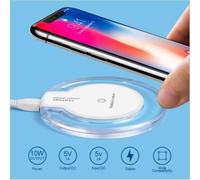 Chargeur Sans Fil 10w Qi Chargeur À Induction Sans Fil Rapide Convient Pour Iphone 11/11 Pro/Xs Pour Samsung / Huawei - Blanc