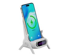 Chargeur sans Fil 15 W - Support Mobile de Bureau en Forme de Chaise, Base magnétique Rapide pour téléphone, Tablette, Organisateur de Charge Rapide, Bureau, Chambre à Coucher, étude, Salle à Manger