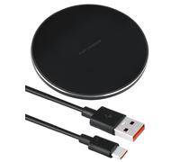 Chargeur sans Fil 15W Max - Chargeur Induction Rapide Compatible iPhone 16/15/14/13/12 Pro/Max/XS Max/XR/SE, Station de Charge pour Samsung Galaxy S24/S23/S22/S21/S20, Charge AirPods 2/Pro