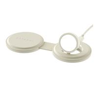 Chargeur Sans Fil 2-en-1 Compatible Qi2 15W Modèle OnTheGo Pliable Beige