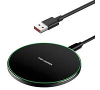 Chargeur sans Fil 20W Rapide, Chargeur à Induction Compatible avec iPhone 16/15/14/13/12, Station de Recharge sans Fil pour Samsung Galaxy S24/S23/S22/S21/S20/S10 Série/Note 20/10, Huawei, Xiaomi