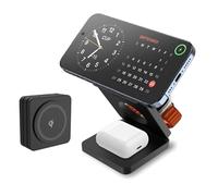 Chargeur sans Fil 25 W Station de Recharge Induction 3 en 1 Chargeur iPhone Apple Watch pour iPhone 16 16Pro 15 Pro Max 14 13 12, iWatch 10 9 8 7 SE2,Galaxy S25 S24,Airpods,etc