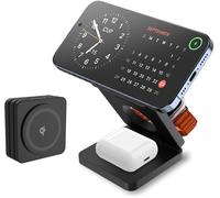 Chargeur Sans Fil 25 W Station De Recharge Induction 3 En 1 Chargeur Iphone Apple Watch Pour Iphone 16 16pro 15 Pro Max 14 13 12,Iwatch 10 9 8 7 Se2,Galaxy S25 S24,Airpods,Etc