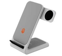 Chargeur sans fil 3-en-1 ChargeTree Swing pour iPhone / Apple Watch / AirPods Blanc / Gris