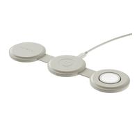 Chargeur Sans Fil 3-en-1 Compatible Qi2 15W Modèle OnTheGo Pliable Beige