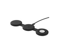 Satechi Chargeur sans fil 3-en-1 OnTheGo – Qi2 15W pour iPhone, Apple Watch, AirPods – Noir