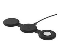 Chargeur Sans Fil 3-en-1 Compatible Qi2 15W Modèle OnTheGo Pliable Satechi Noir Noir