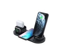 Chargeur sans Fil 3 en 1 Induction Apple Qi Station de Compatible with Apple Watch 6/5,iPhone XS max/11 Pro/12,Huawei P30, AirPods Pro(Nior)