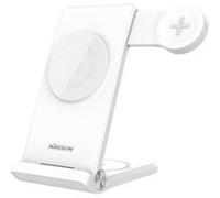 Chargeur sans fil 3-en-1 MagSafe pour Smartphone / Écouteurs TWS / Galaxy Watch Nillkin Blanc Blanc