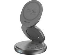 Chargeur sans fil 3-en-1 MagSafe Qi 15W pour Écouteurs TWS / Watch Forever Noir Noir