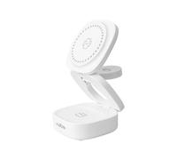 Chargeur sans fil 3-en-1 MagSafe Qi 15W pour Smartphone / AirPods / Apple Watch Maxlife Blanc