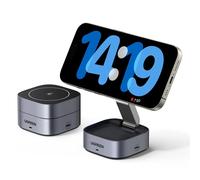 Chargeur sans fil 3-en-1 MagSafe Qi pour téléphone et écouteurs avec port USB-C