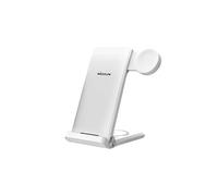 Chargeur sans fil 3-en-1 pour Smartphone / Ecouteurs TWS / Galaxy Watch 15W Blanc