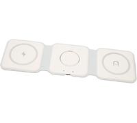 Chargeur Sans Fil 3 En 1 Pour Téléphone Ios,Station De Charge Magnétique Pliable 3 En 1,Frais De Voyage Pour Plusieurs Appareils Pour Ios Série 15/14/13/12,Écouteurs Smart Watch