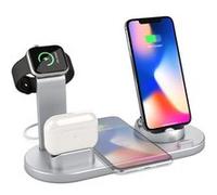 Chargeur sans Fil, 3 en 1 Qi 10W Pad-à Induction pour xingyue Apple Watch Series 6/5/4/3/2, AirPods, iPhone Se 2020/11 Pro Max/XS Max/XR/X/8 Plus/Samsung/Huawei/Xiaomi G
