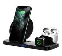Chargeur Sans Fil 3 en 1, Station de Charge Rapide pour IPhone 11/11 Pro/11 Pro Max/XS Max(Noir)-Chronus NOIR G