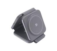 Chargeur Sans Fil 3 En 1 Station De Recharge Magnétique Pliable Charge Rapide Le Noir