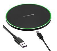 Chargeur sans Fil 35W USB-C, Station de Recharge sans Fil Rapide Qi, Chargeur Induction Compatible avec iPhone 17/16/15/14/13/12, Galaxy S24/S23/S22, Watches, Pods, Pad Antidérapant Qi USB C